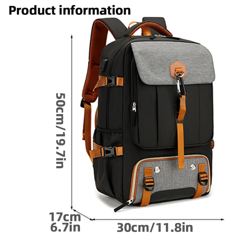 Multi purpose travel backpack with shoe compartment